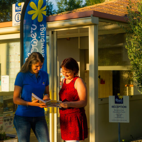 La réception du camping